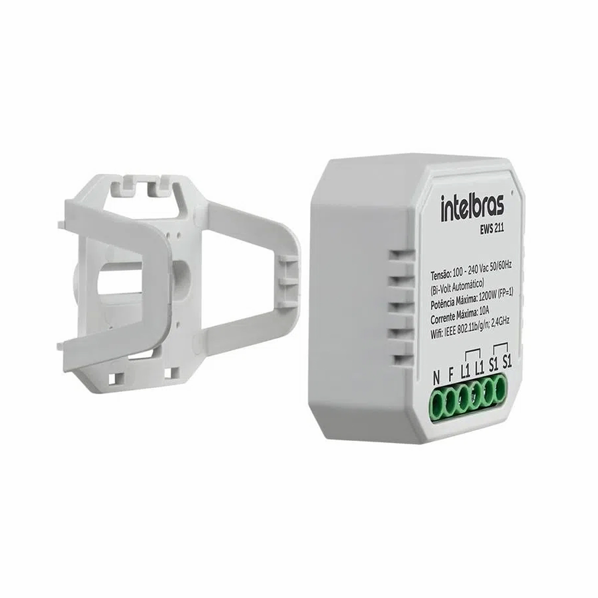 Módulo Interruptor Interno Inteligente Smart 10A Android/iOS Com Comando De Voz - Intelbras