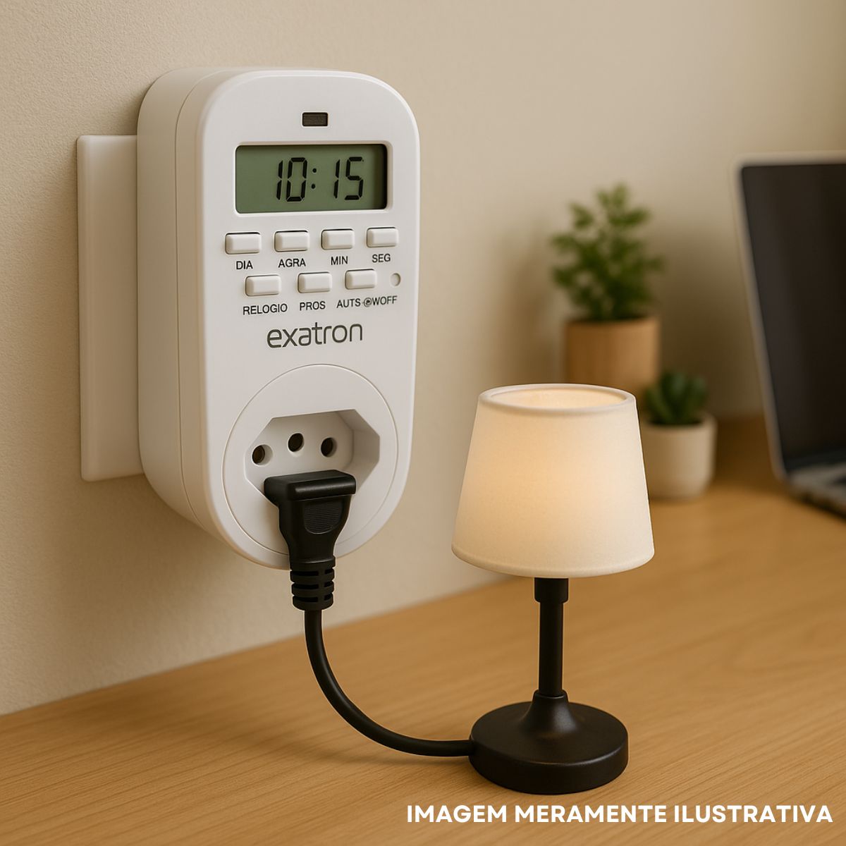 Timer Temporizador Digital Bivolt Ate 40 Programas 1Seg 10A - Exatron