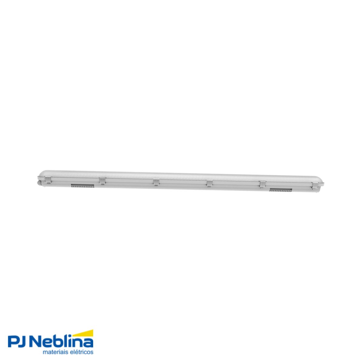 Luminária Hermética Led Sobrepor 43W Bivolt 4000K Branco Neutro Bc Difusor Policarbonato 4800Lm Ip65 Emergência - Ledvance