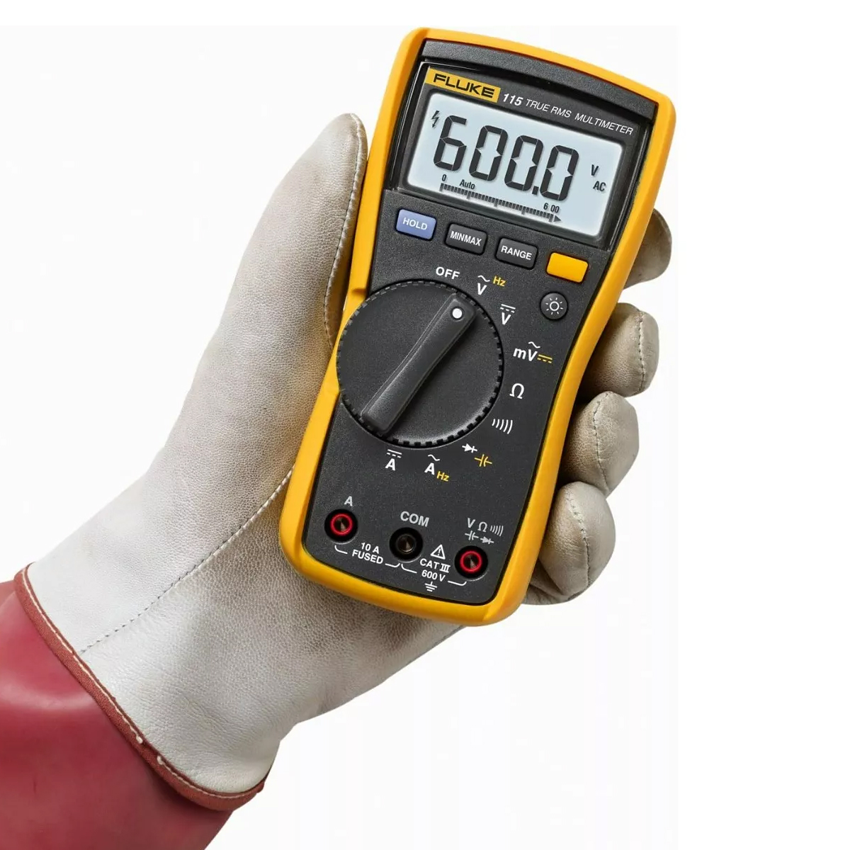 Multímetro Elétrico Trms CAT III 600V 167x84x46Mm - Fluke