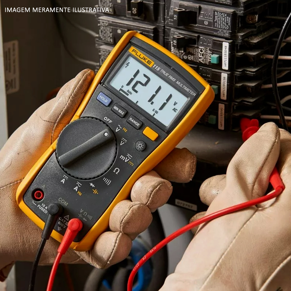 Multímetro Elétrico Trms CAT III 600V 167x84x46Mm - Fluke