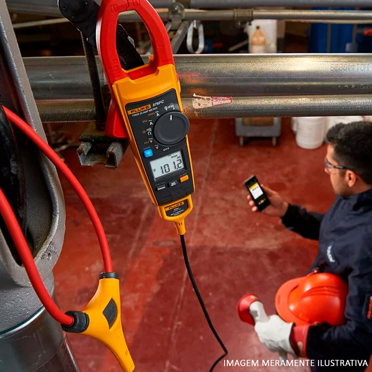 Alicate Amperímetro Digital 375 Fc 2500A Cat Iii 1000V-Cat Iv 600V - Fluke