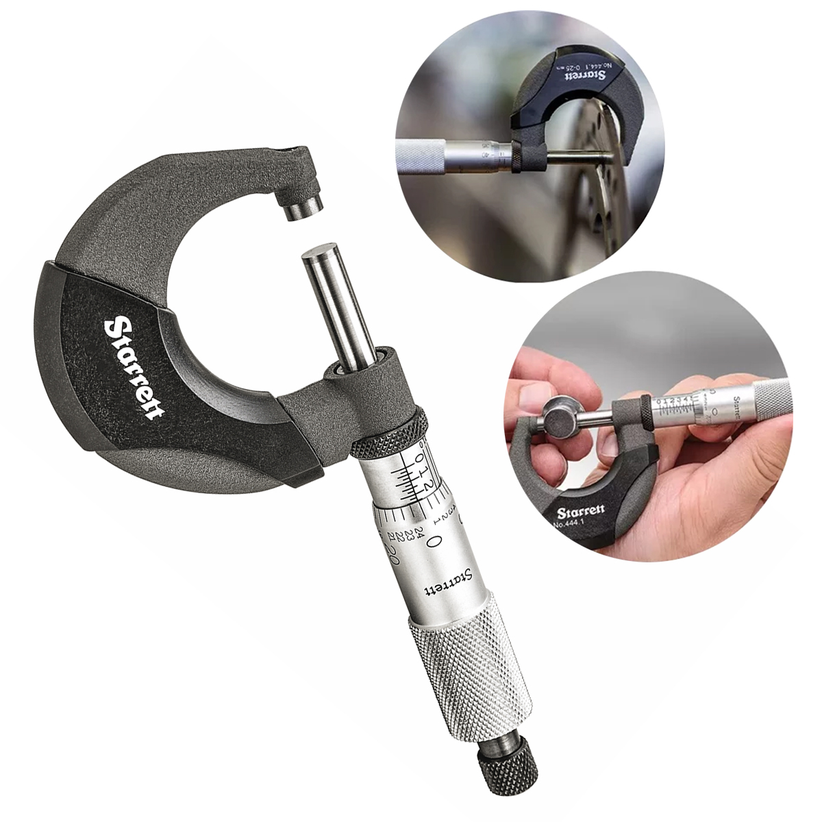 Micrômetro Externo Com Isoladores No Arco 0-25x0,01Mm - Starrett