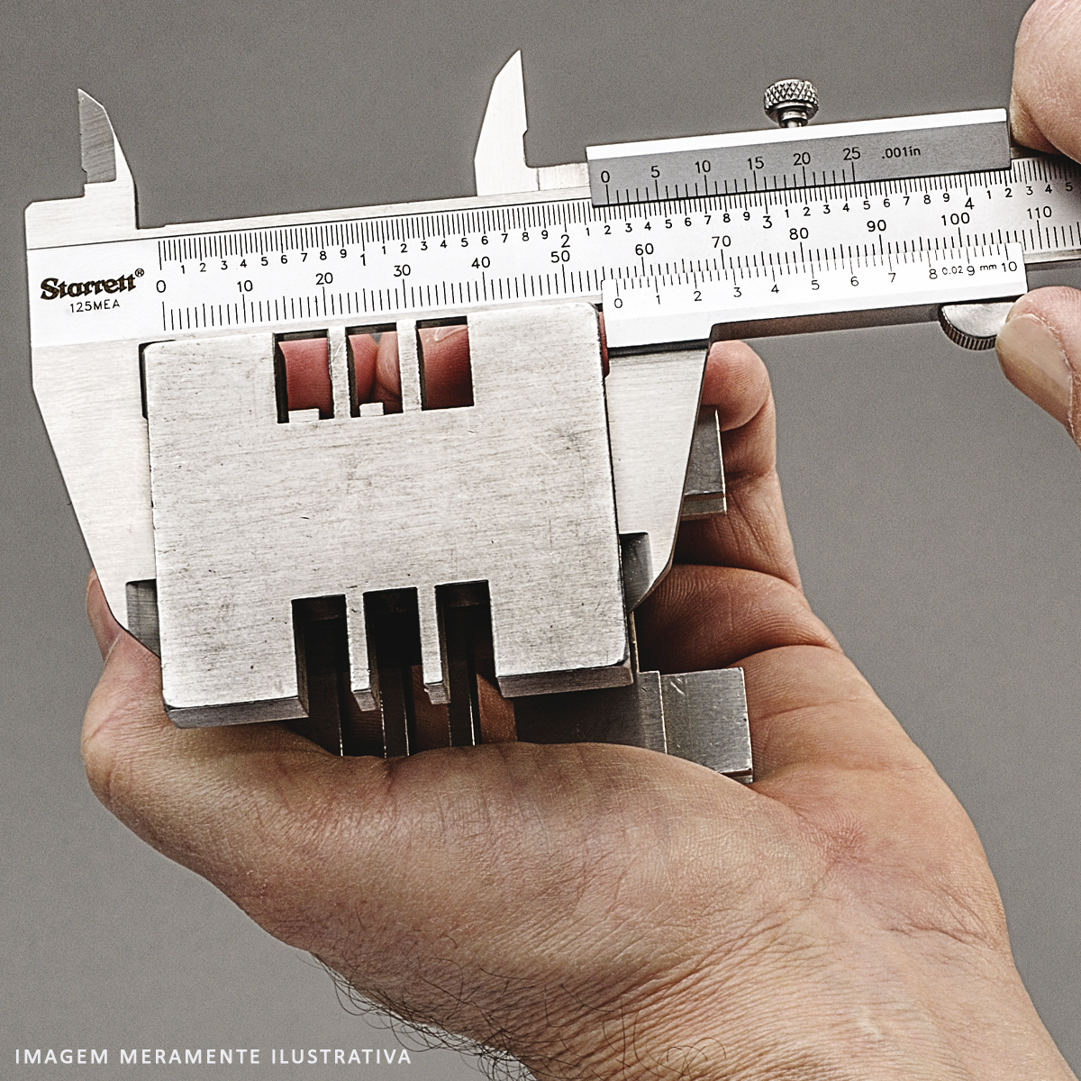 Paquímetro Aço Inox Fosco 150x0,05Mm 1/128 Polegadas - Starrett