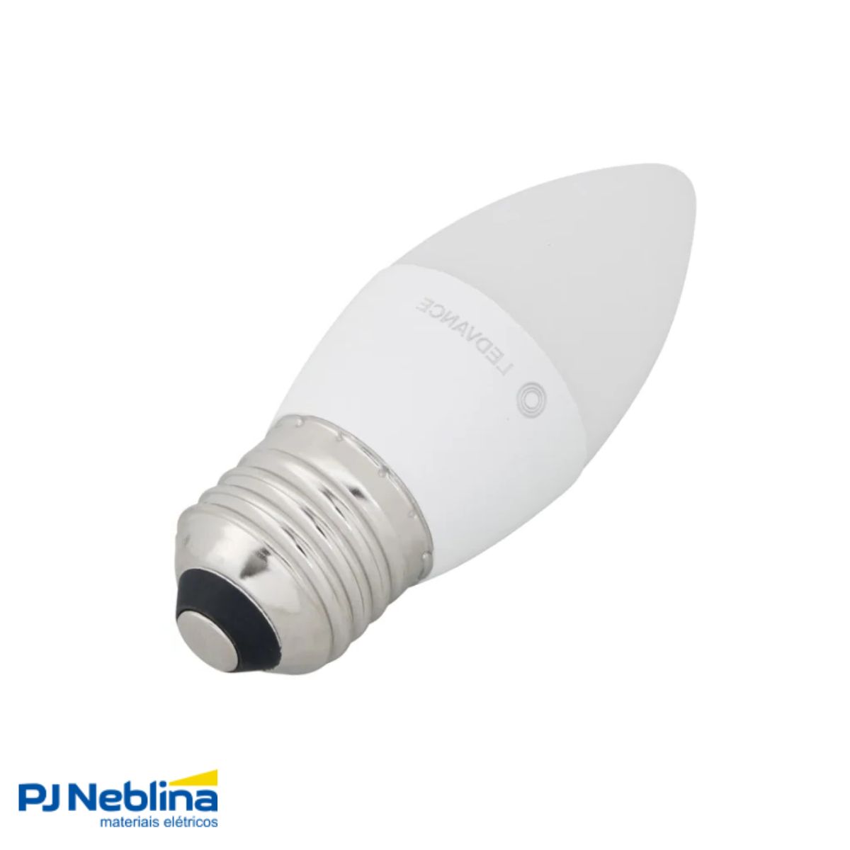 Lâmpada Led Vela Fosca 3W Bivolt E27 2700K Branco Quente Luz Amarela 260Lm - Ledvance