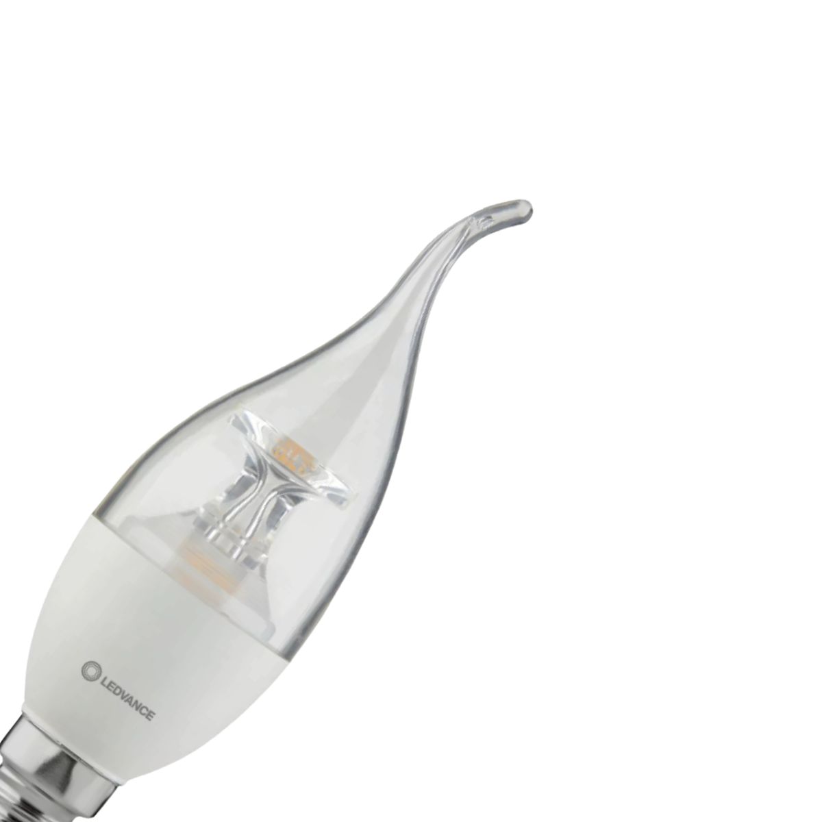 Lâmpada Led Vela Chama 3W Bivolt E14 2700K Branco Quente Luz Amarela 260Lm - Ledvance