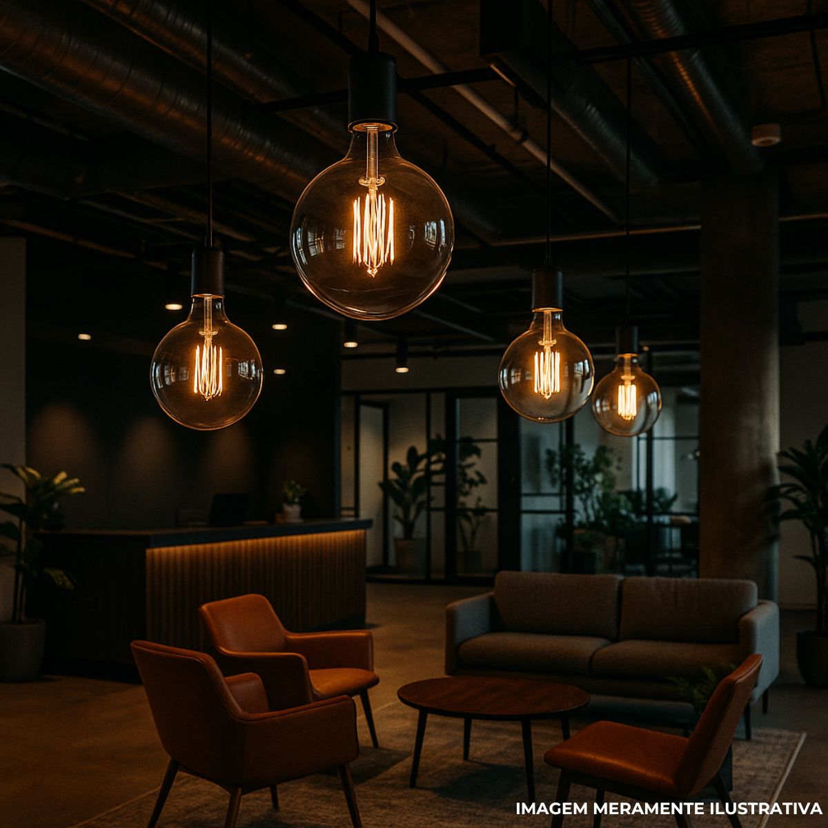 Lâmpada Led Filamento Globo 2,5W Bivolt E27 2500K Branco Quente Luz Amarela 220Lm - Ledvance