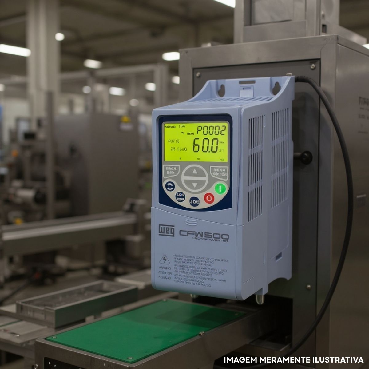 Inversor Frequência Monofásico/Trifásico 200-240V 50/60Hz 4,3A 0,75Kw - Weg