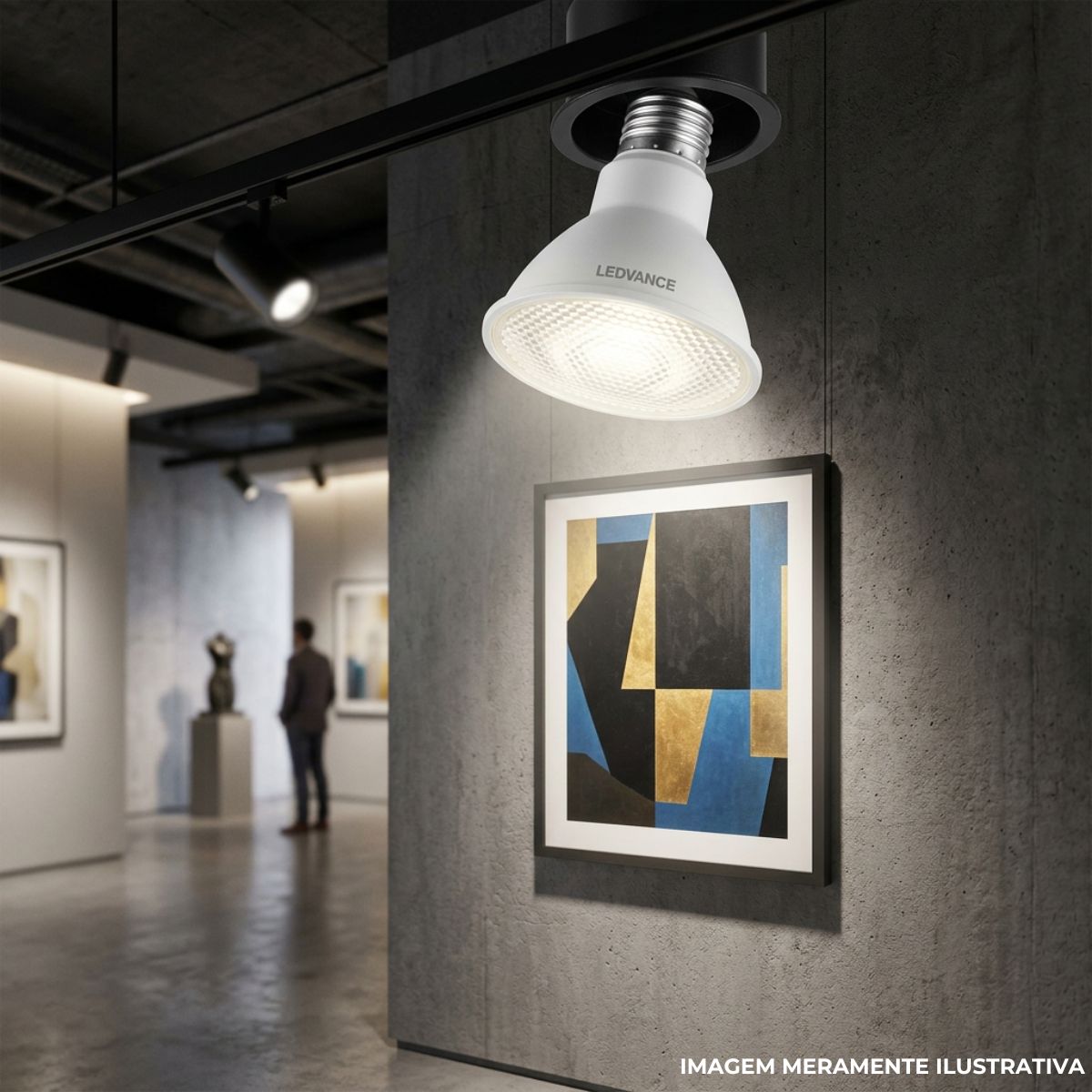 Lâmpada Led Par30 9,5W Bivolt E27 4000K Branco Neutro Luz Branca 940Lm - Ledvance