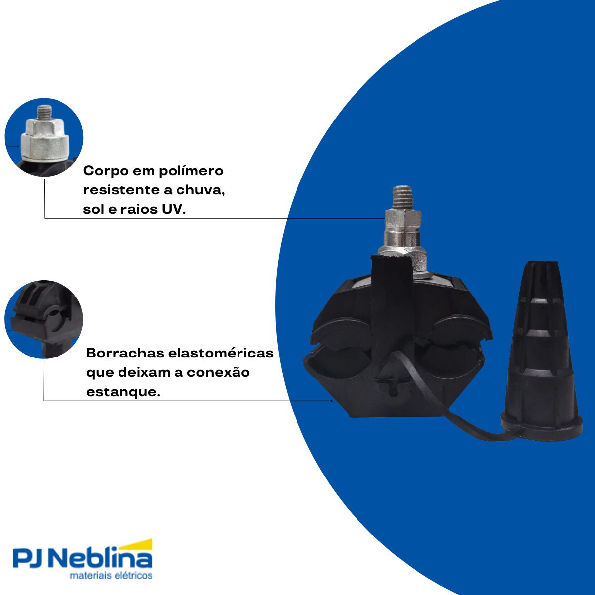 Conector Derivação Polímero Perfurante Princ 16-120Mm - Intelli