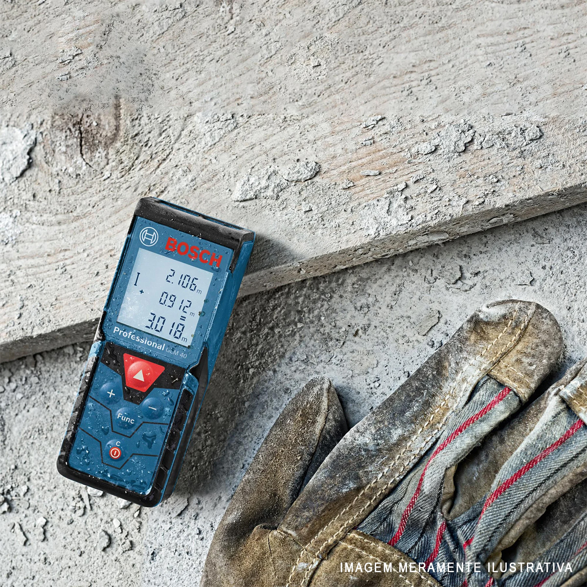 Medidor A Laser Glm 50-12 Ip54 2x1,5V AAA - Bosch