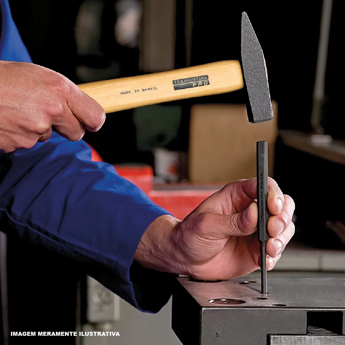 Sacador Pino Paralelo 8Mm Aço Din 6450 Fosfatizado - Tramontina