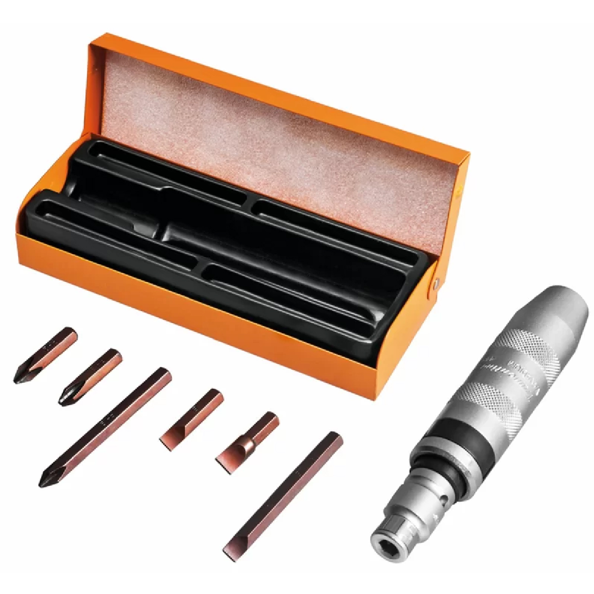 Martelete Impacto Manual Aço Cromo Vanadium Bits Com 8 Peças - Tramontina