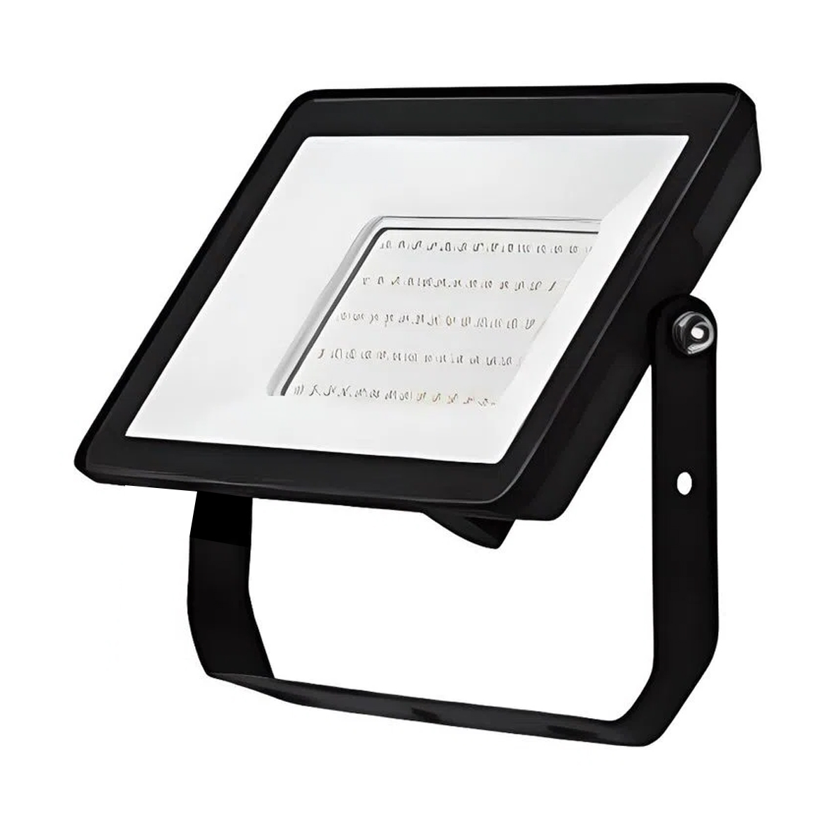 Luminária Refletor Led Retangular Sobrepor Preto 100W 110-277V Luz Branca 6500K Cabo 0,6M Com Suporte - Philips