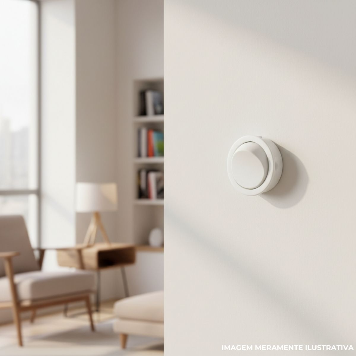 Interruptor Unip Liga / Desliga De Tecla Bc 6A Moldura M2 - Margirius