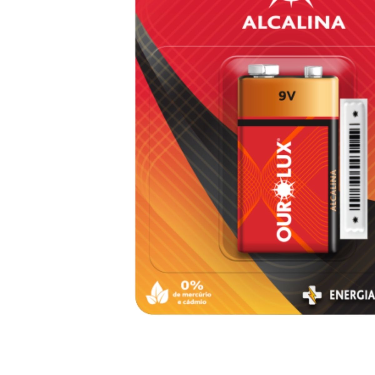 Bateria Alcalina Antifurto 9V - Ourolux