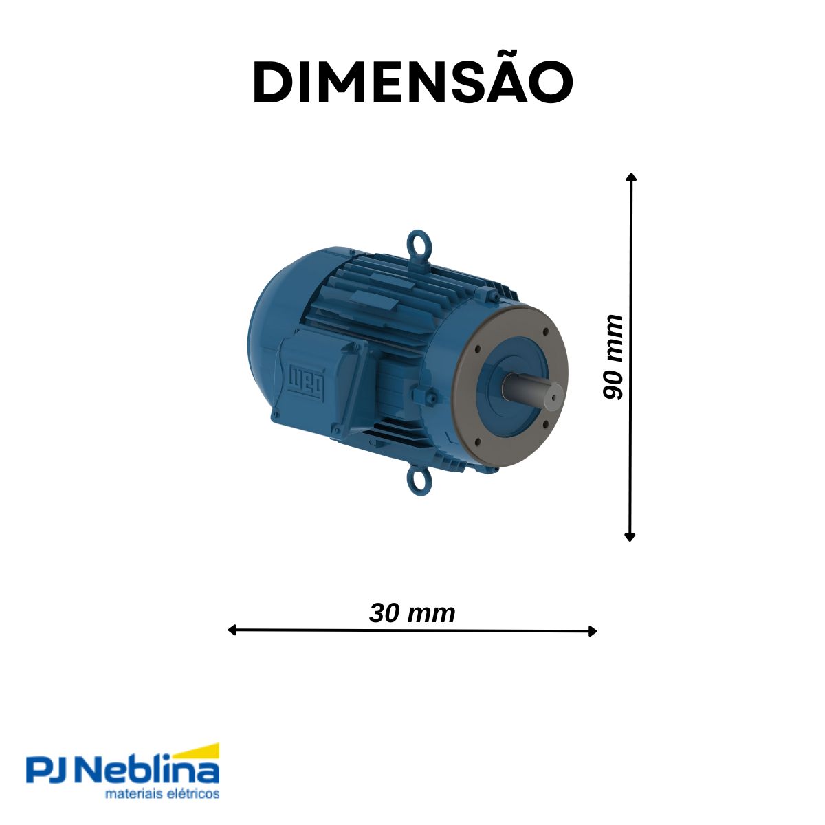 Motor Elétrico W22 Ir3 Premium Trifásico 4P 1Cv 220/380V 80 B14D 60Hz Ip55 1800Rpm - Weg