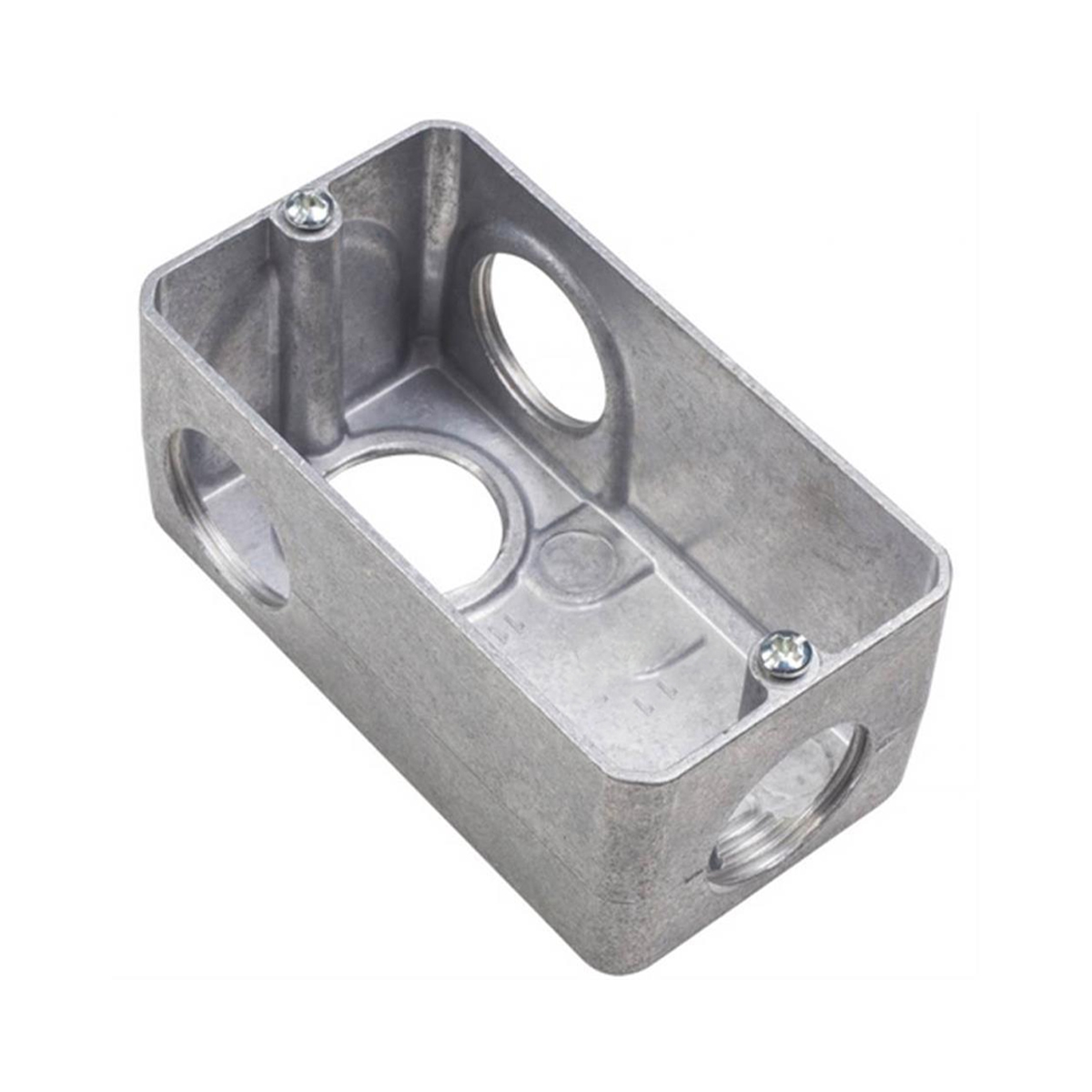 Condulete Alumínio Múltiplo Tipo L 3/4 Sem Pintura Com Tampa Com 2 Unidut + 2 Tampões - Daisa