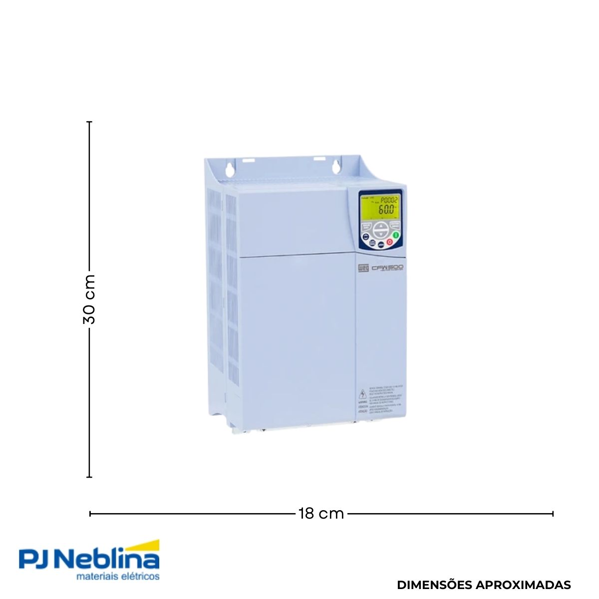Inversor Frequência Trifásico 200-240V 50/60Hz 56A 15Kw C/Frenagem - Weg