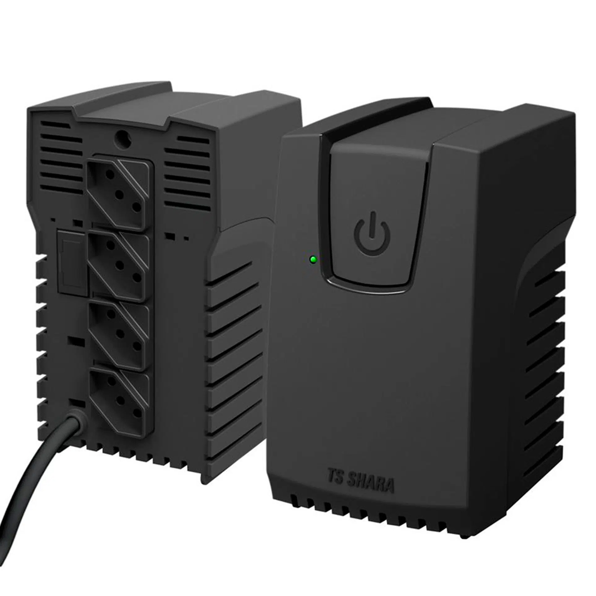 Estabilizador Powerest 300Va 4 Tomadas Preto E=220V S=220V IP20 50/60Hz 9119 - Ts Shara