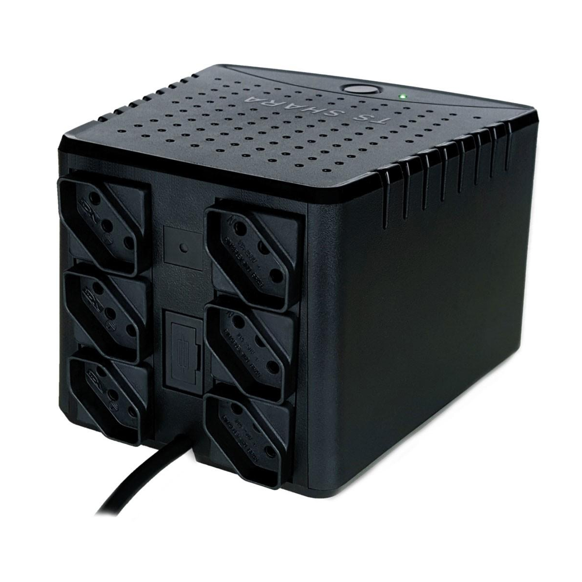 Estabilizador Powerest Home 1000Va 6 Tomadas Preto E=115/220V Automático S=115V 50/60Hz - Ts Shara