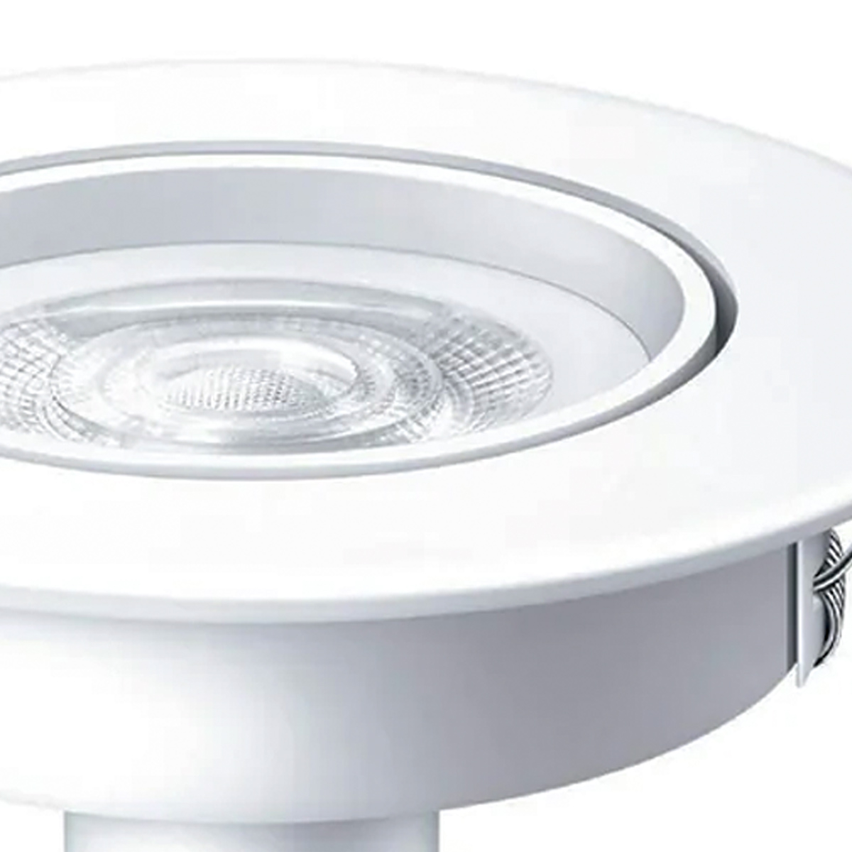 Luminária Spot Led Embutir Redondo Branco 5W Gu10 Bivolt 6500K Luz Branca 400Lm Foco Direcionável Philips