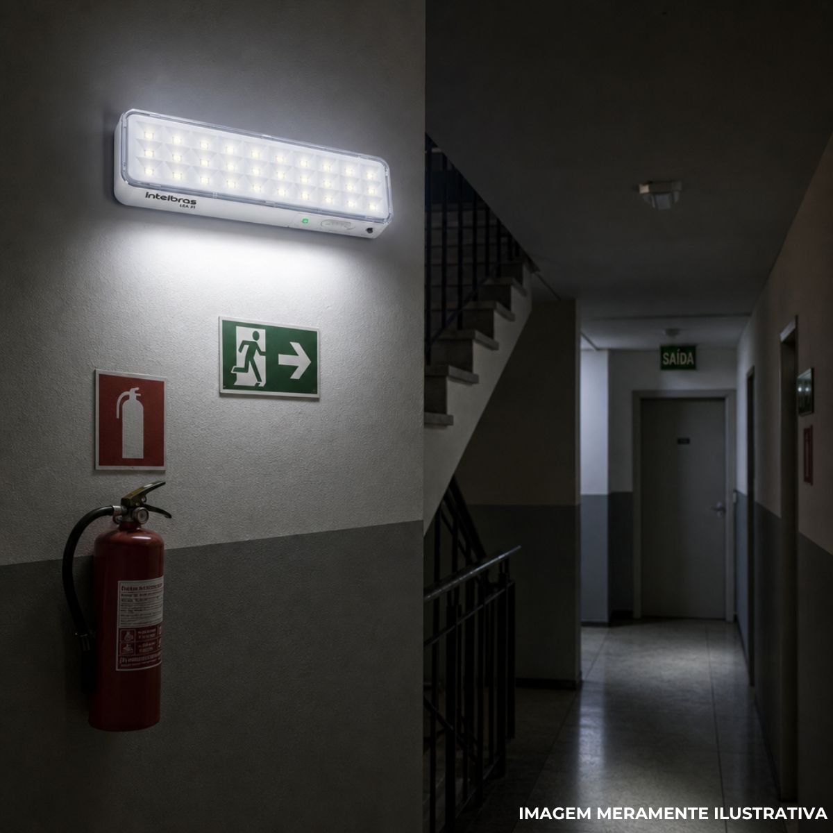 Luminaria Emergencia Led Aclaram Portatil 1w Bivolt 100lm 4h