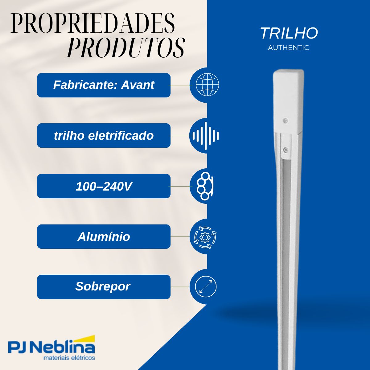 Trilho Authentic T1 1m Bc