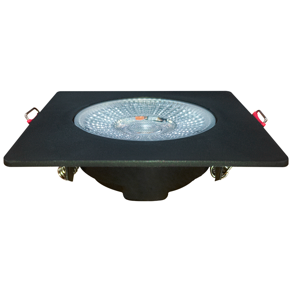 Luminária Spot Led Embutir Quadrado Preto 5W Bivolt Luz Branca 6500K 400Lm - Avant