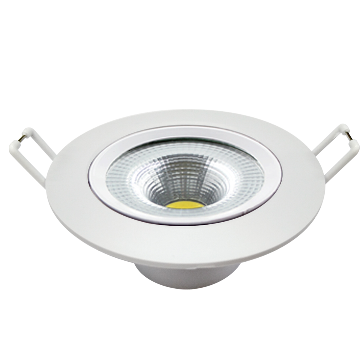 Luminária Spot Led Embutir Redondo Branco 7W Bivolt Luz Neutra 4000K 630Lm Foco Direcionável - Avant