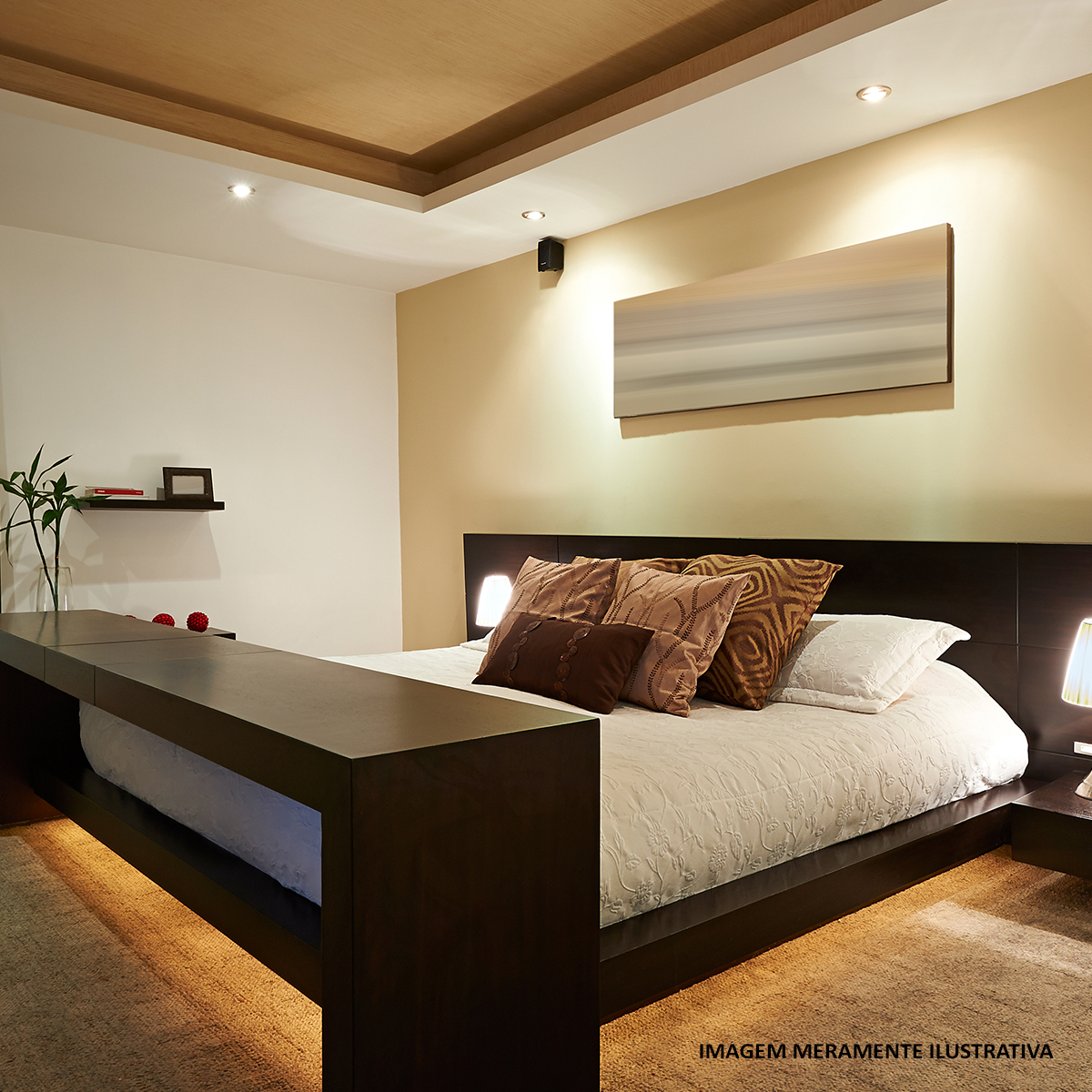 Luminária Spot Led Embutir Redondo Branco 7W Bivolt Luz Branca 6500K 630Lm - Avant