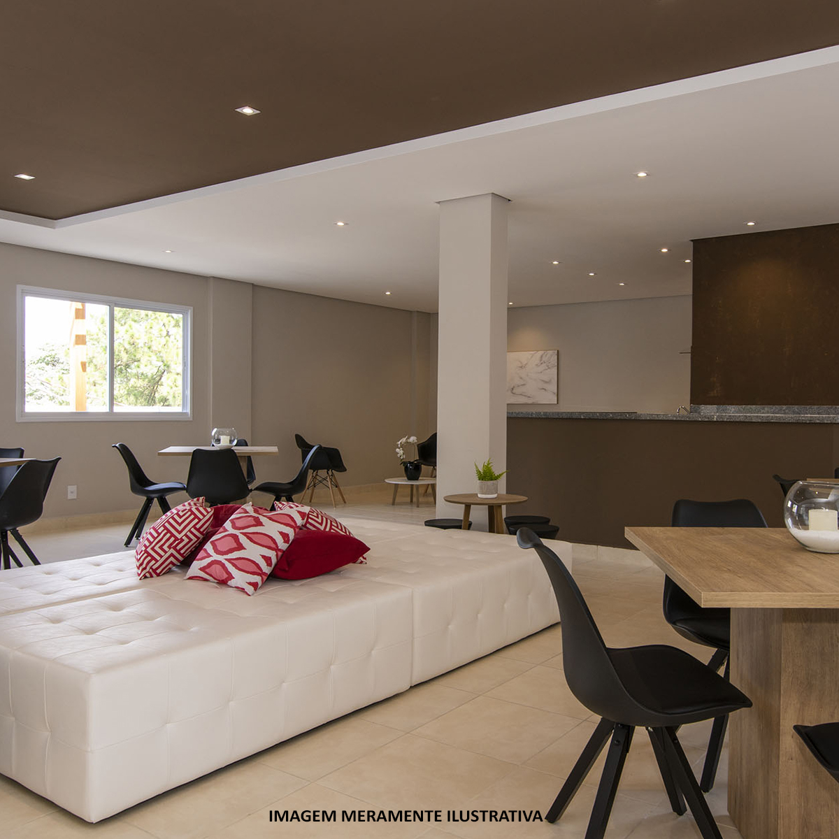 Luminária Spot Led Embutir Quadrado Branco 7W Bivolt Luz Amarela 3000K 630Lm - Avant