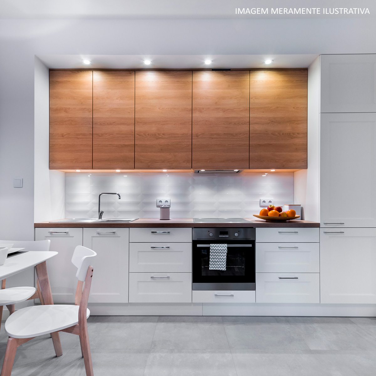 Luminária Spot Led Embutir Quadrado Branco 7W Bivolt Luz Branca 6500K 630Lm Foco Direcionável - Avant