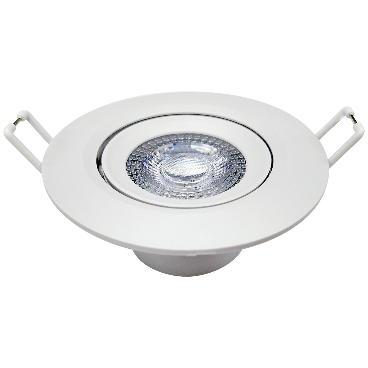 Luminária Spot Led Embutir Redondo Branco 12W Bivolt Luz Amarela 3000K 960Lm Foco Direcionável - Avant