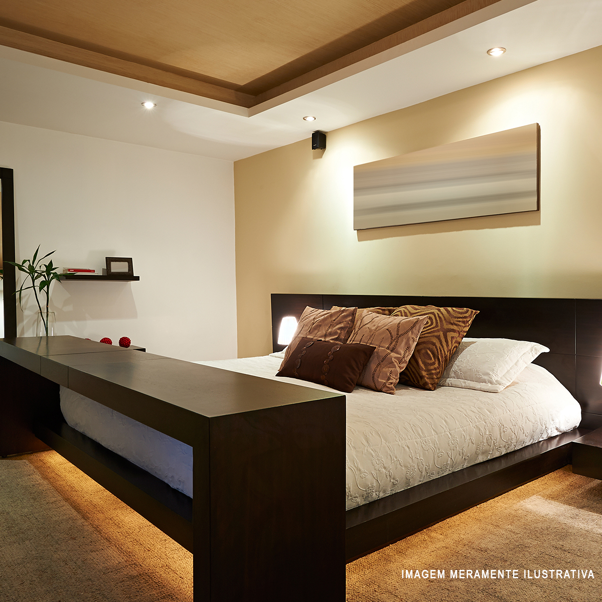 Luminária Spot Led Embutir Redondo Branco 12W Bivolt Luz Amarela 3000K 960Lm Foco Direcionável - Avant