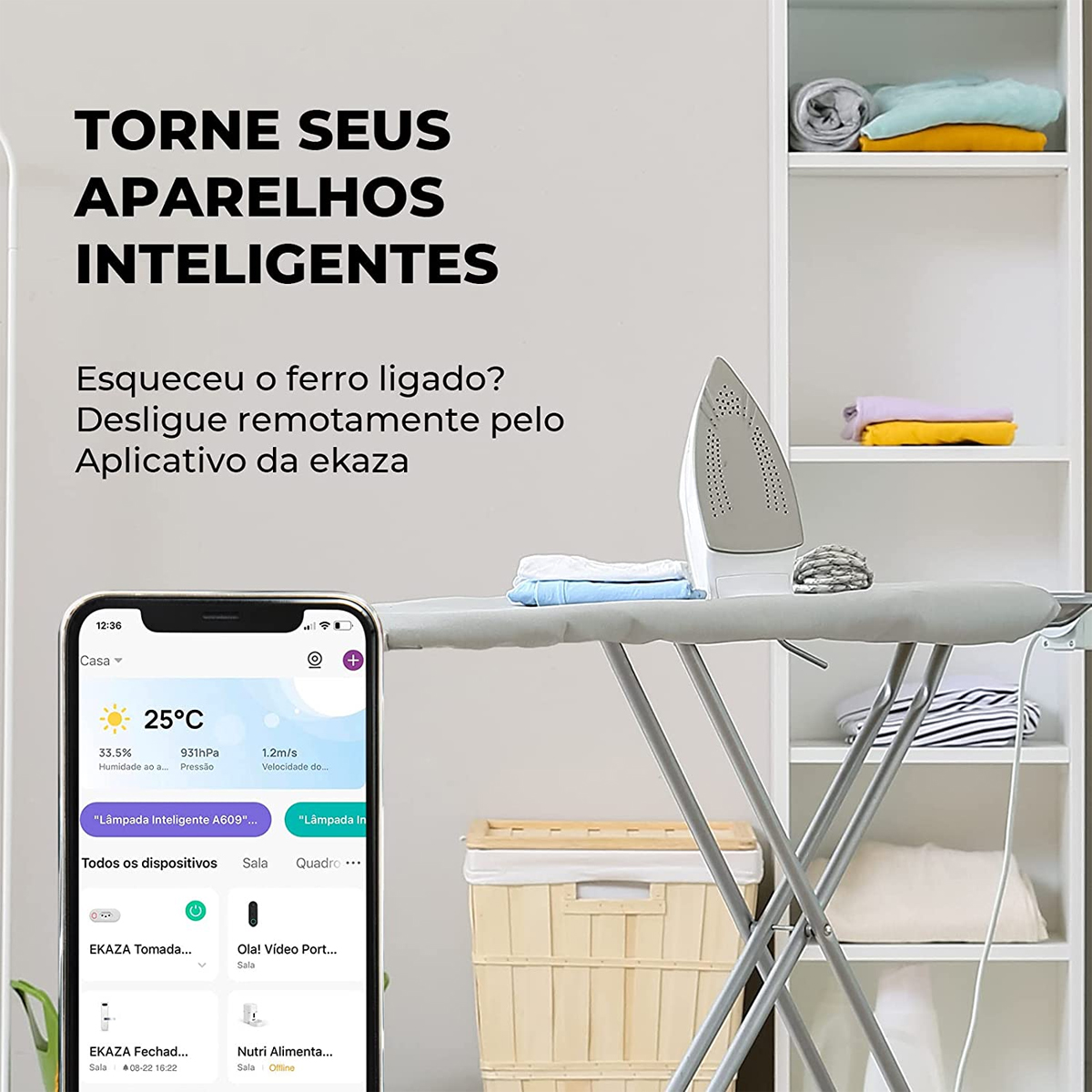 Tomada Inteligente Smart 10A Bivolt Branco Wifi Com Assistente Virtual Alexa/Google - Ekaza