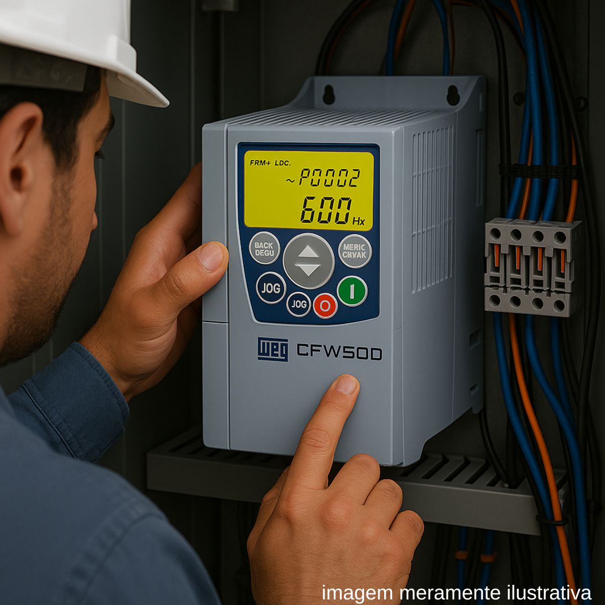 Inversor Frequência Trifásico 200-240V 50/60Hz 9,6A 2,2Kw - Weg