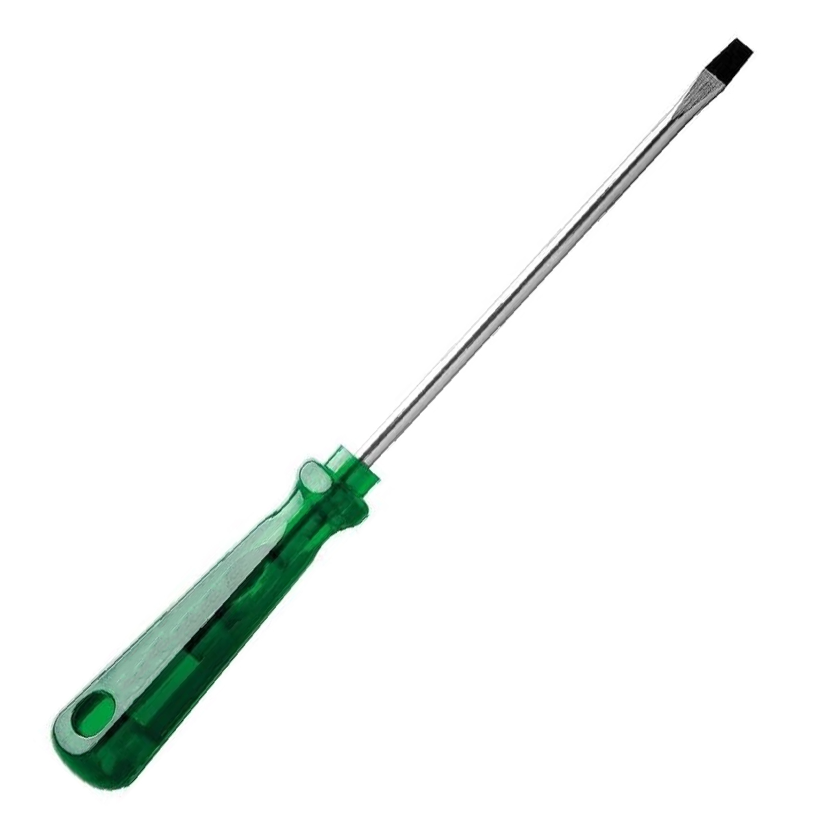 Chave Fenda Simples 1/4x4 Polegadas 6x100Mm Cabo Sextavado Verde Magnetizada - Tramontina