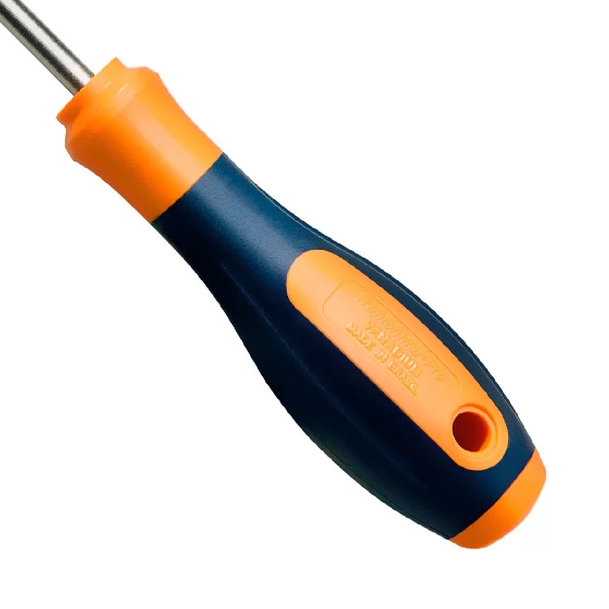 Chave Fenda Simples 1/8x10 Polegadas 3x250Mm Cabo Dupla Injeção Laranja/Preto Magnetizada - Tramontina