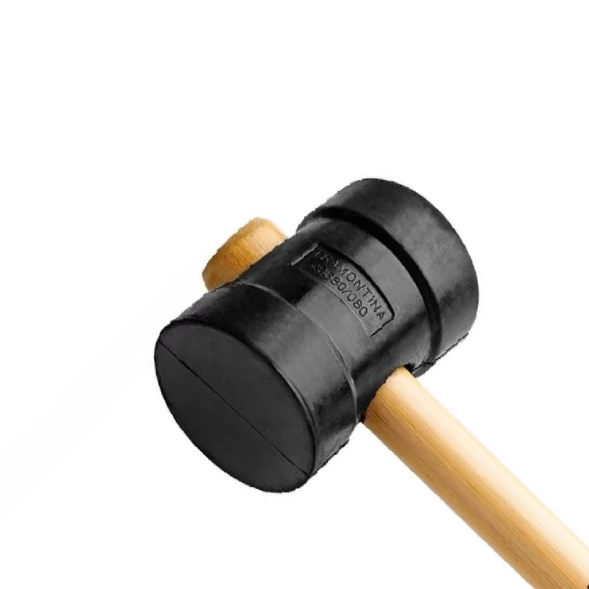 Martelo Borracha 80Mm Cabo Madeira Preto 40680080 - Tramontina