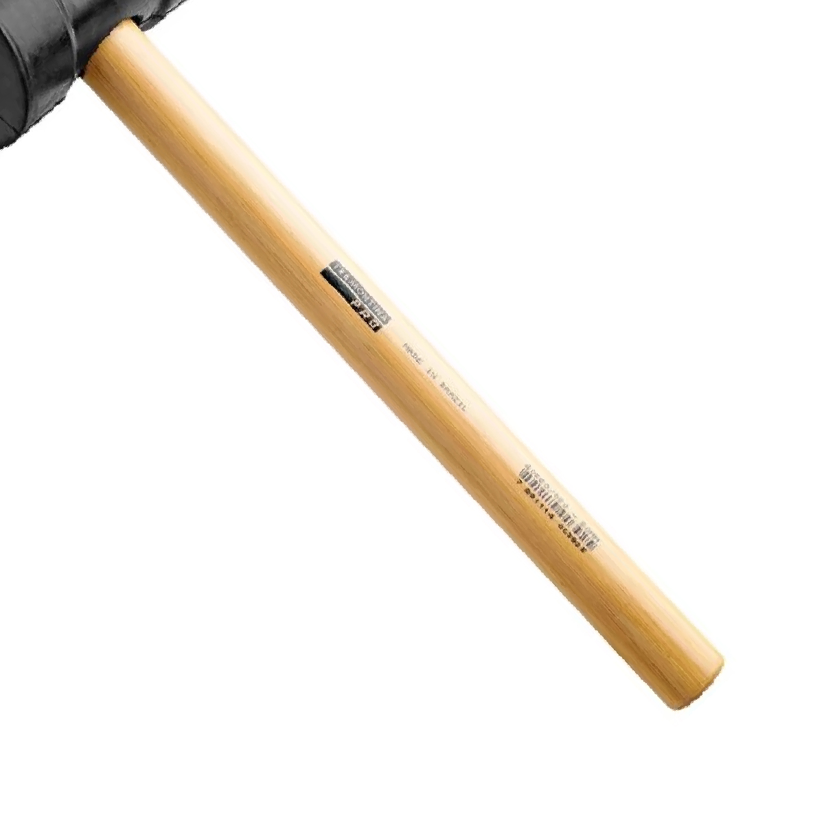 Martelo Borracha 80Mm Cabo Madeira Preto 40680080 - Tramontina