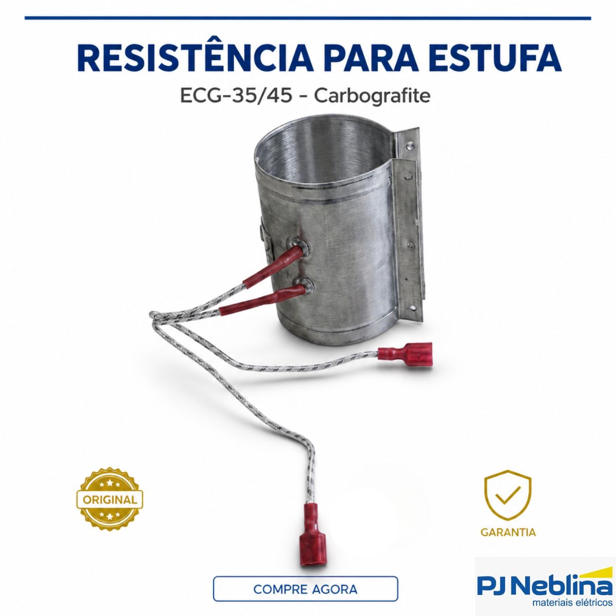 Resistência Estufa Eletrodo 10/10T Ecg-35/45 - Carbografite