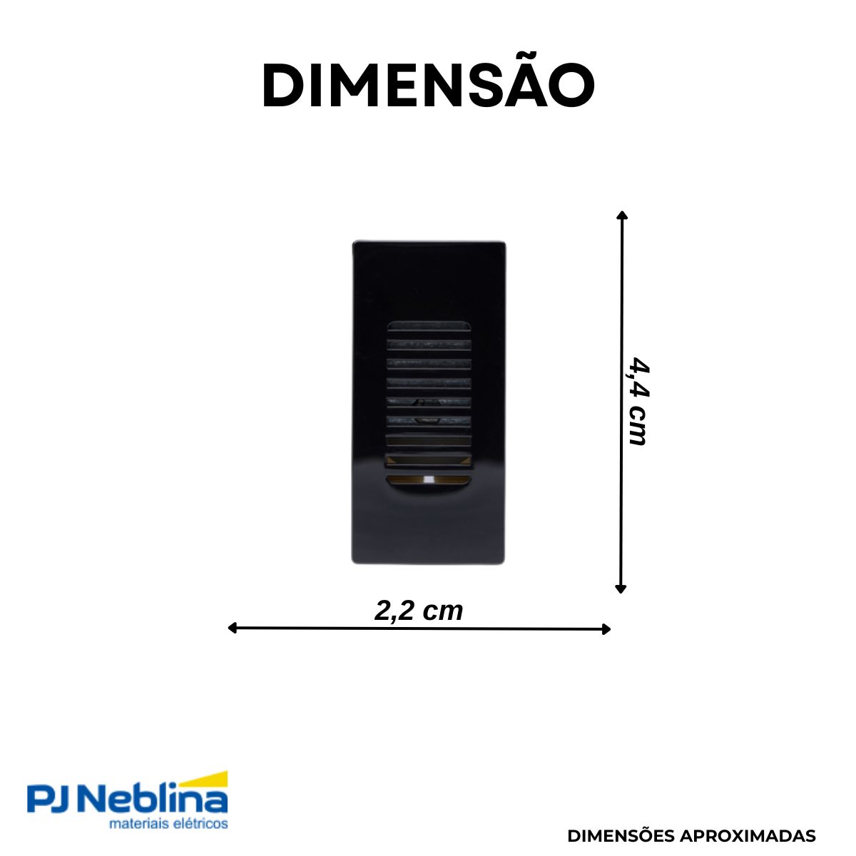 Modulo Campainha Cigarra 1 Modulo Bivolt Preto Unno Life - Abb