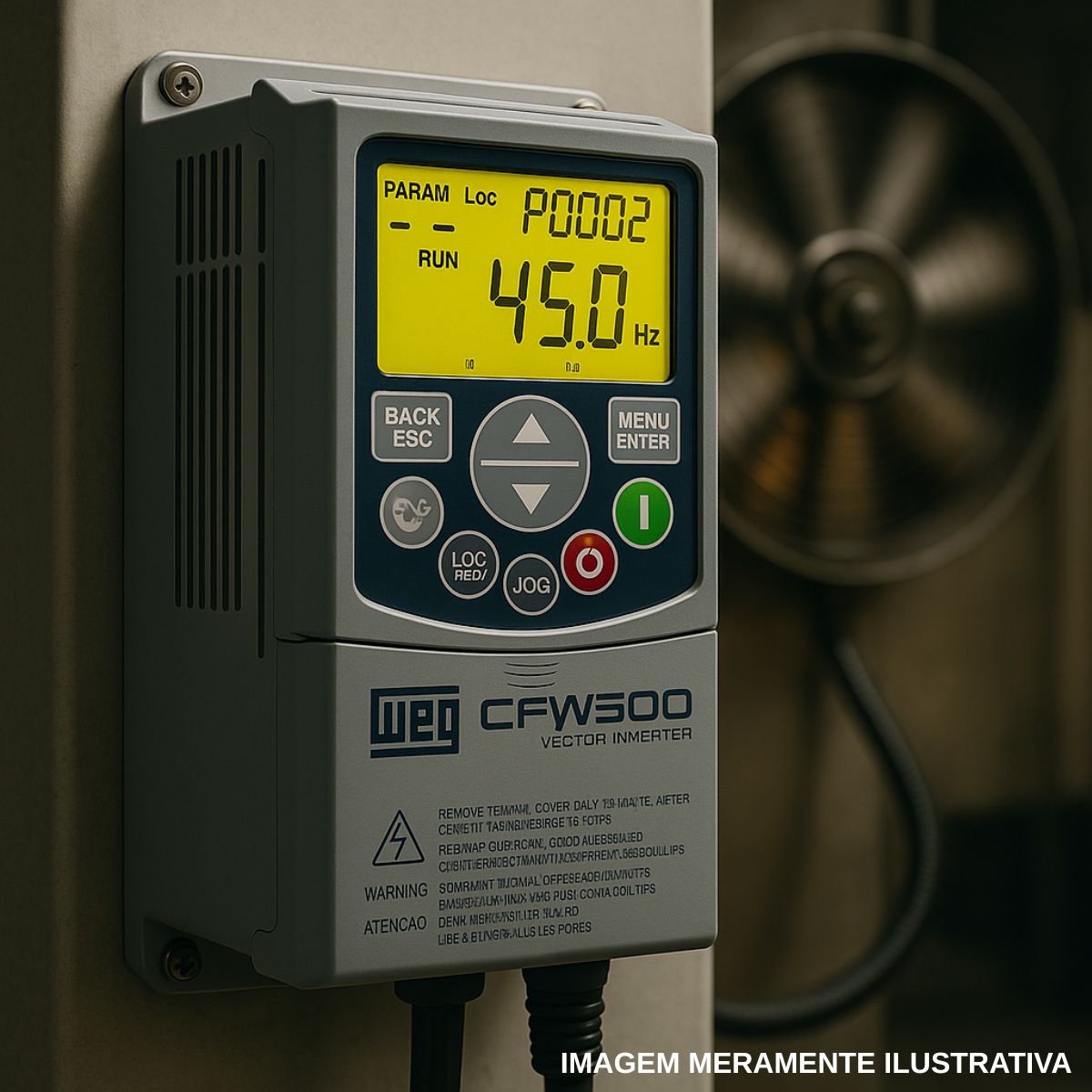 Inversor Frequência Trifásico 200-240V 50/60Hz 7A 1,5Kw - Weg