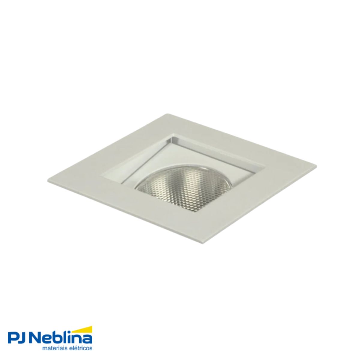Luminária Spot Embutir Quadrado Branco P/Lâmpada Par30 75W E27 Bivolt Foco Direcionável/Recuado - Golight