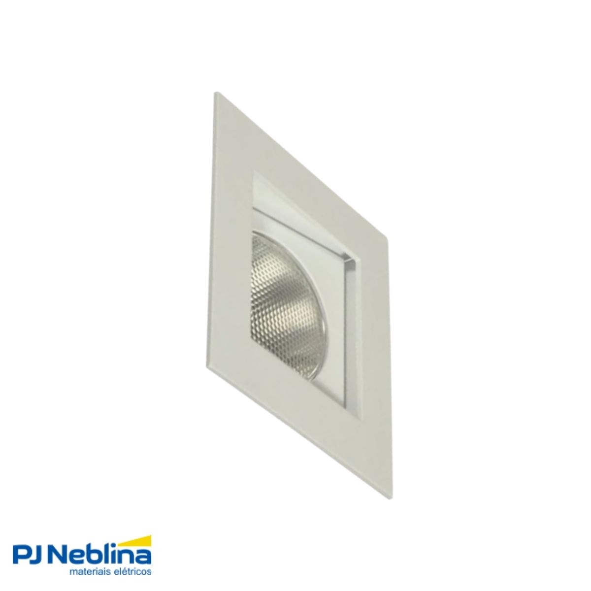 Luminária Spot Embutir Quadrado Branco P/Lâmpada Par30 75W E27 Bivolt Foco Direcionável/Recuado - Golight