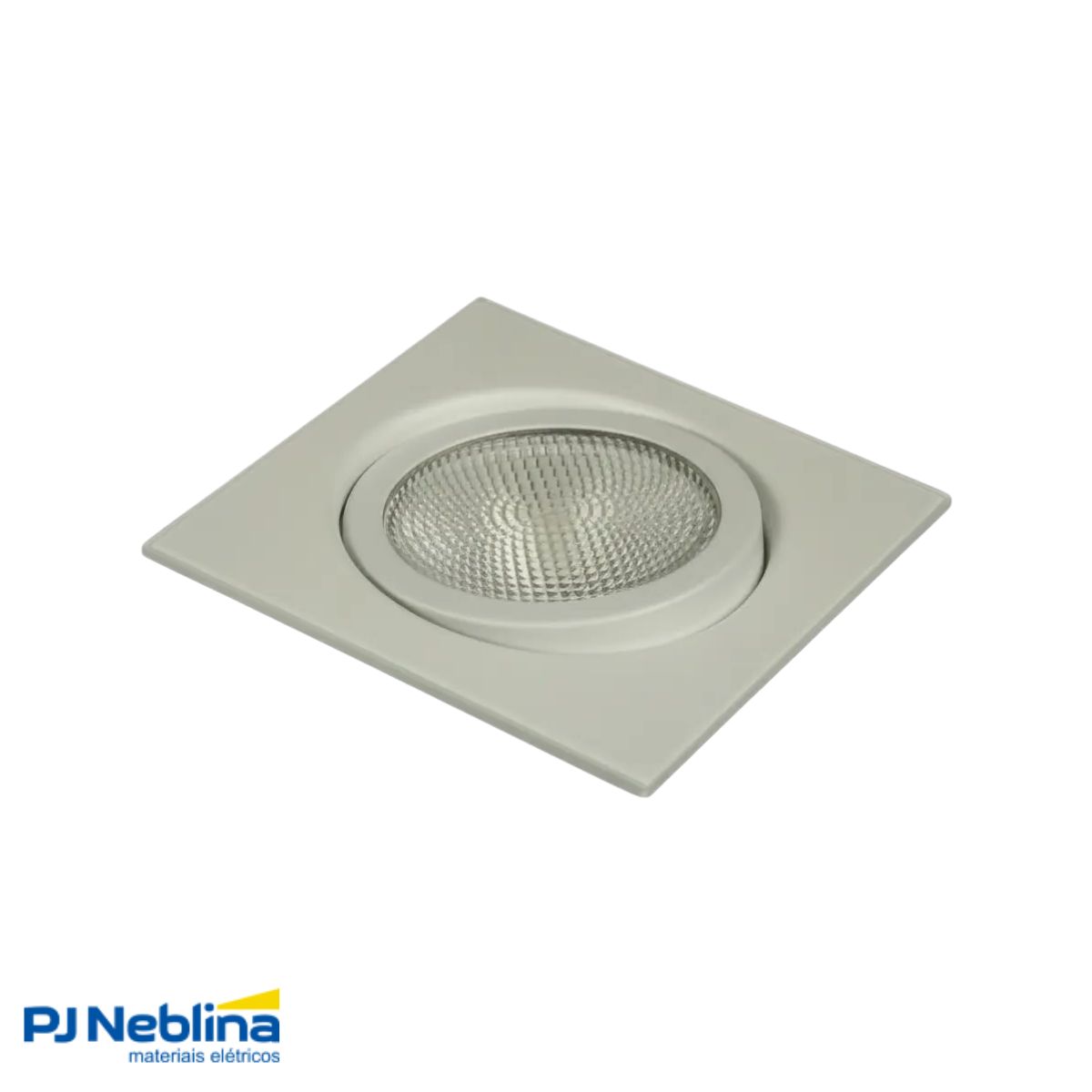 Luminária Spot Embutir Quadrado Branco P/Lâmpada Par20 50W E27 Foco Direcionável - Golight