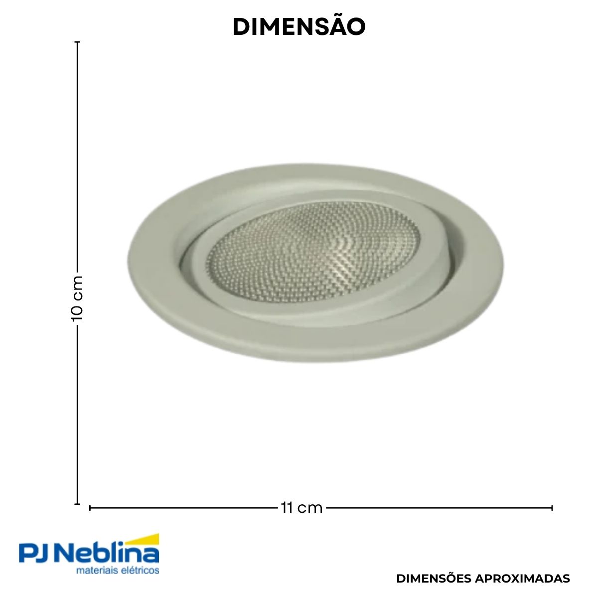 Luminária Spot Embutir Redondo Branco P/Lâmpada Par20 50W E27 Foco Direcionável - Golight