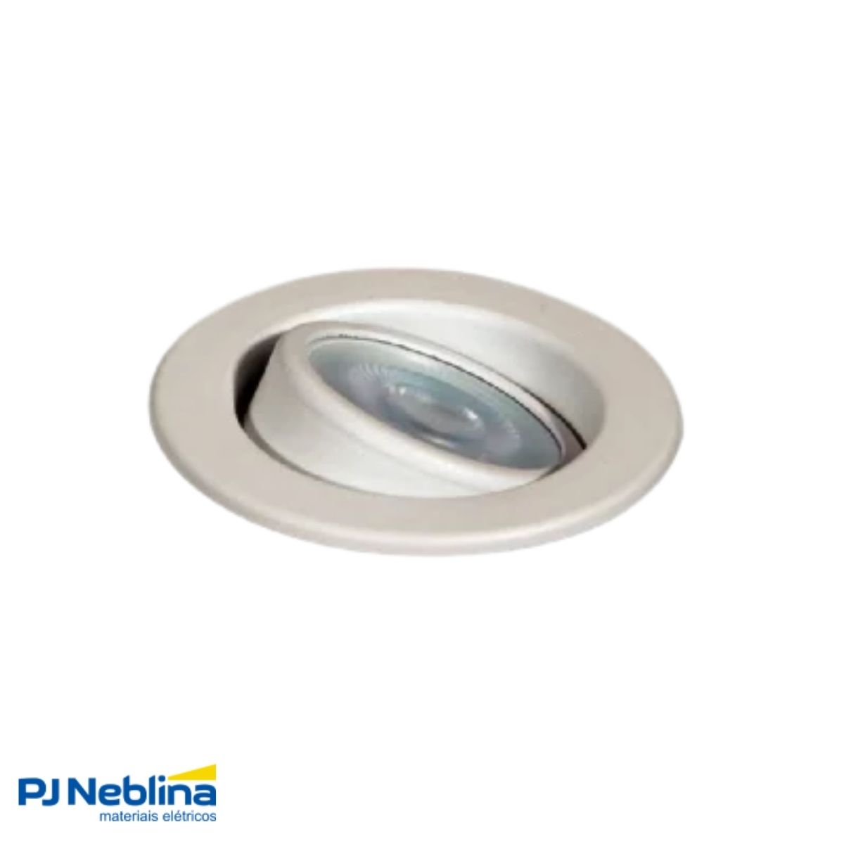 Luminária Spot Embutir Redondo Branco P/Lâmpada Par16 50W Gu10 Bivolt Foco Direcionável - Golight