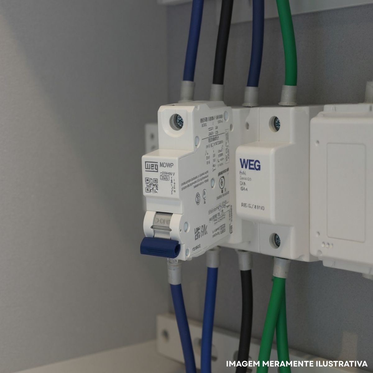 Disjuntor Mini Din Unipolar 6A Curva C 5Ka 230/400V - Weg